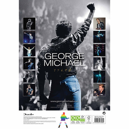 Multicoloured - Back - George Michael 2026 A3 Calendar