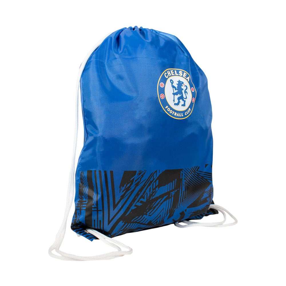 Navy-Red - Back - Chelsea FC Fusion Gym Drawstring Bag