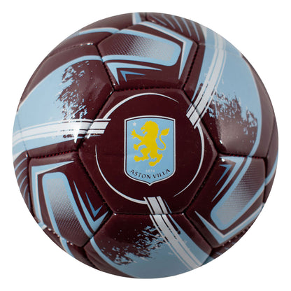 Claret-Blue - Front - Aston Villa FC Turbine Print Training Football