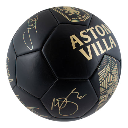 Black - Back - Aston Villa FC Gold Phantom Signature Football