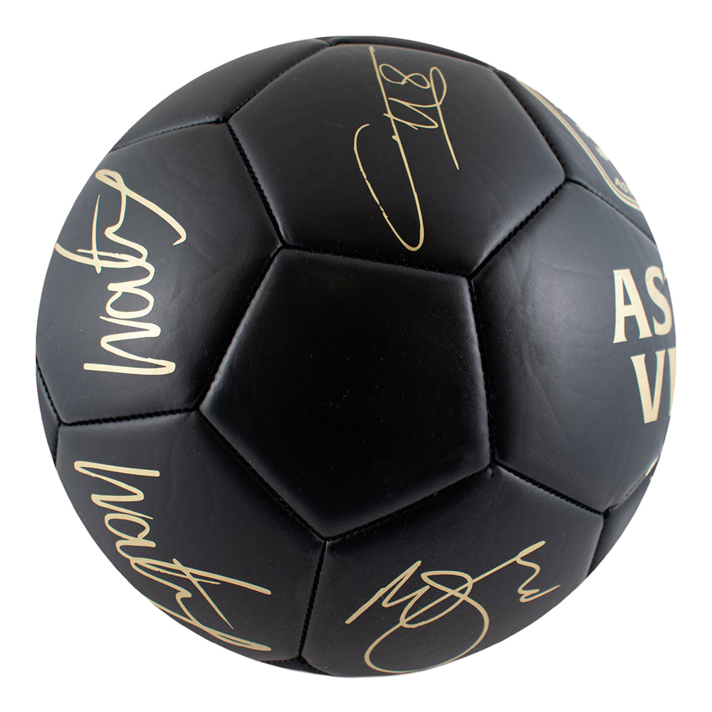Black - Side - Aston Villa FC Gold Phantom Signature Football