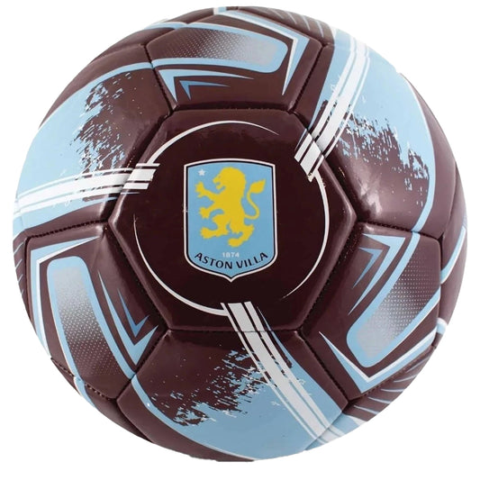 Claret-Blue - Front - Aston Villa FC Turbine Print Football