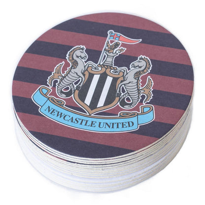 Multicoloured - Side - Newcastle United FC Retro Beer Mat (Pack of 15)
