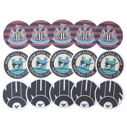 Multicoloured - Front - Newcastle United FC Retro Beer Mat (Pack of 15)