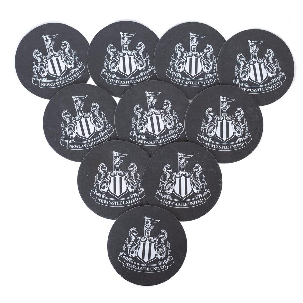 Black-White - Back - Newcastle United FC Beer Mat (Pack of 10)