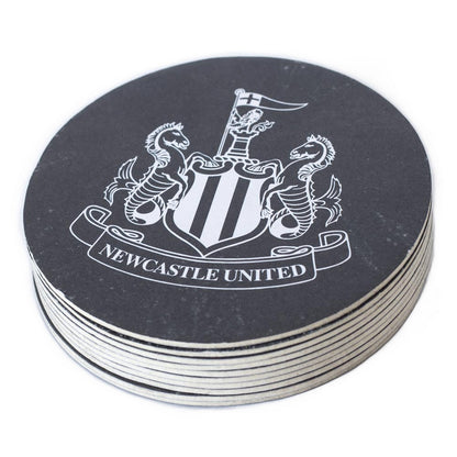Black-White - Side - Newcastle United FC Beer Mat (Pack of 10)