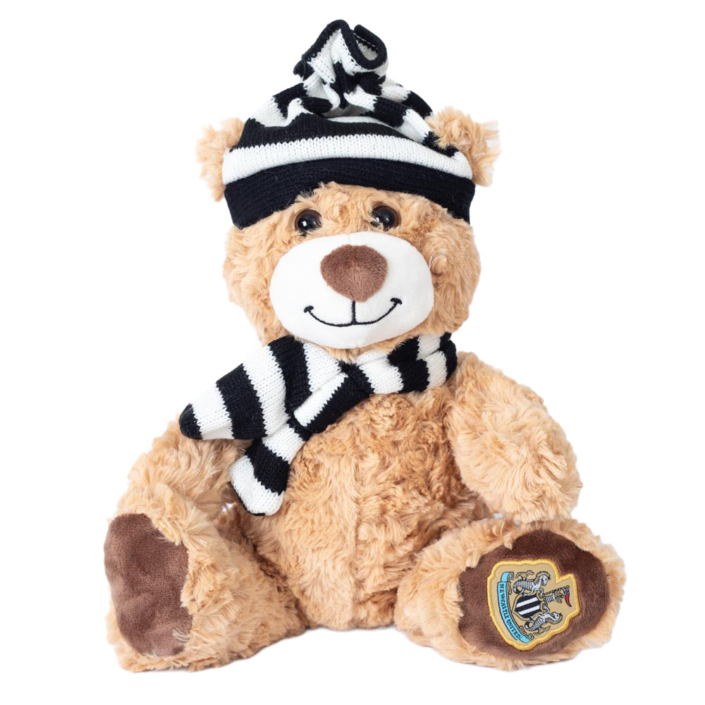 Black - Front - Newcastle United FC Hat Scarf Teddy Bear
