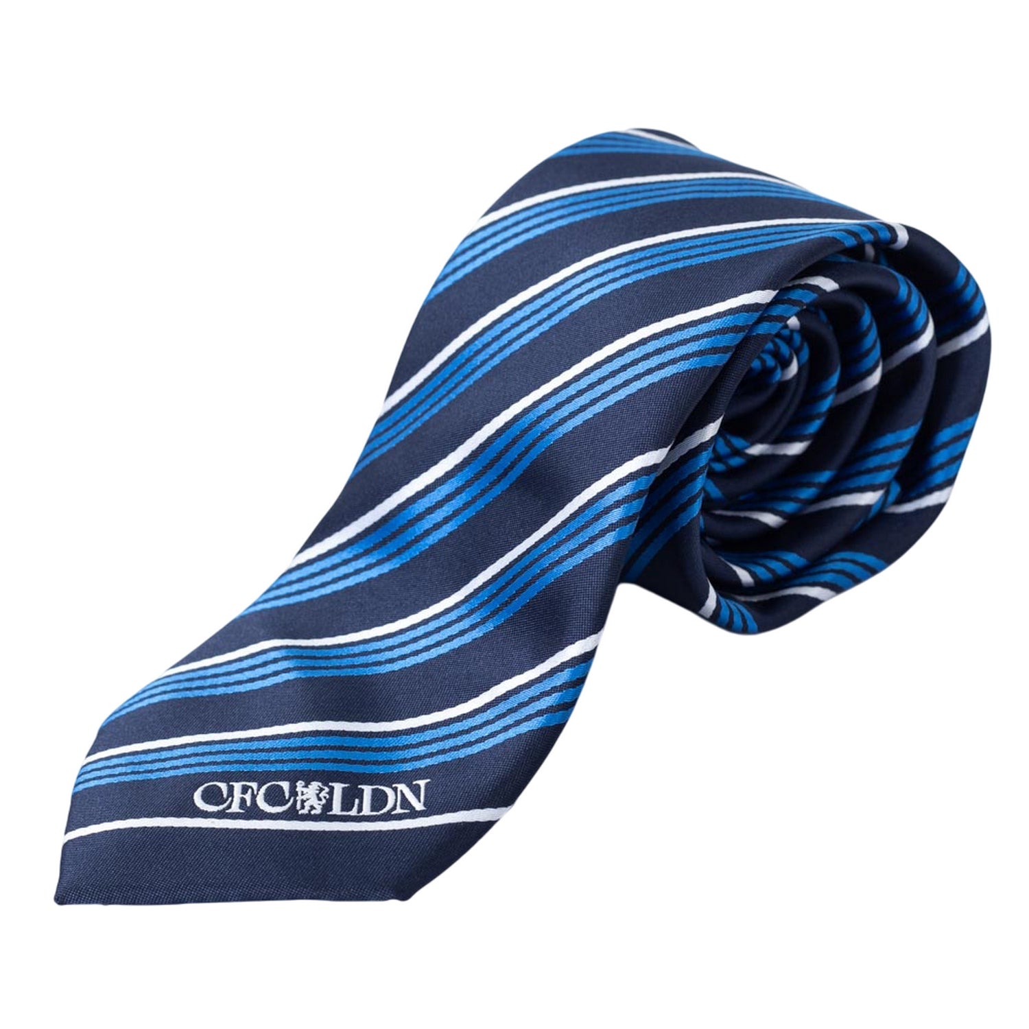 Navy-Royal Blue - Back - Chelsea FC Stripe Tie