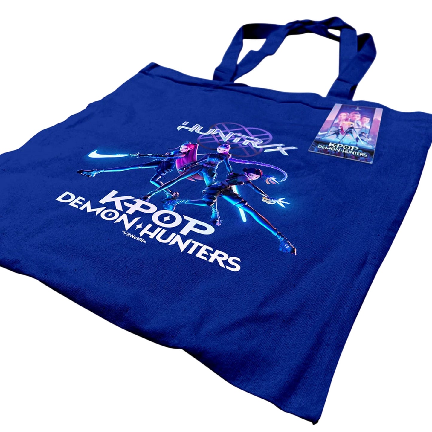 Blue - Back - K-Pop Demon Hunters Canvas Tote Bag