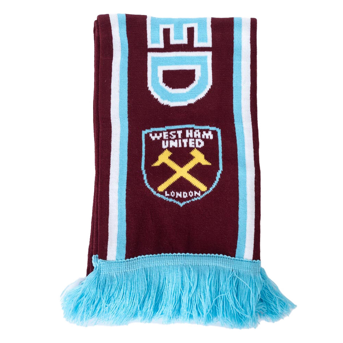 Claret-Blue - Back - West Ham United FC Crest Scarf