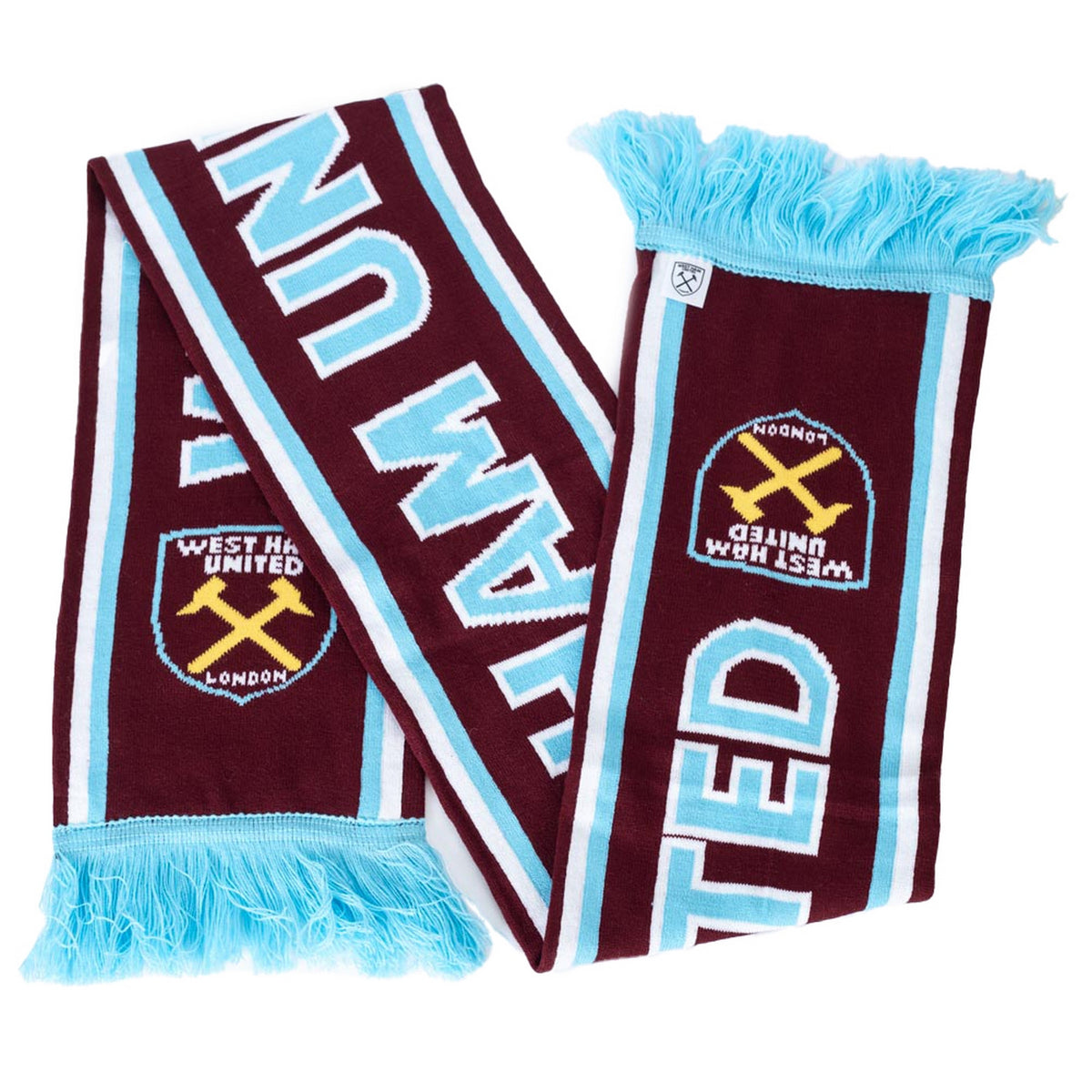 Claret-Blue - Side - West Ham United FC Crest Scarf