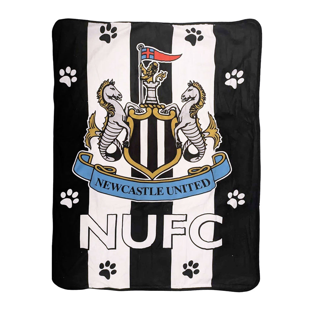 Black-White - Front - Newcastle United FC Dog Blanket