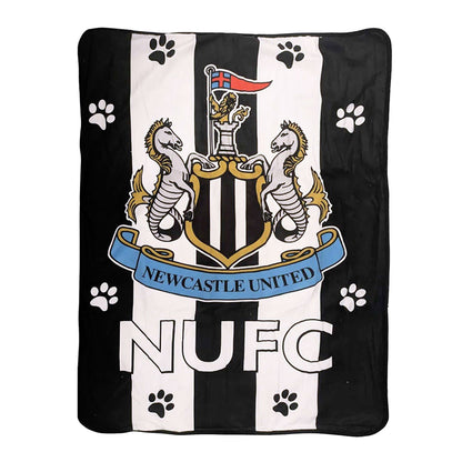 Black-White - Front - Newcastle United FC Dog Blanket
