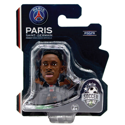 Navy Blue-White - Back - Paris Saint Germain FC Ousmane Dembele SoccerStarz Football Figurine