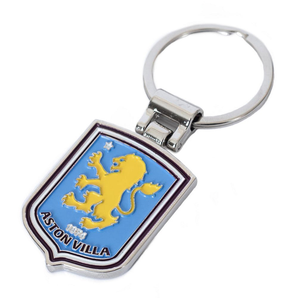 Blue-Yellow - Back - Aston Villa FC Crest Keyring