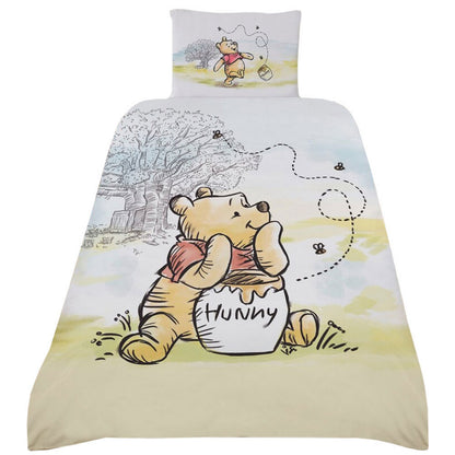 Yellow-White-Red - Front - Winnie the Pooh Reversible Duvet Set