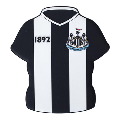 Black-White - Front - Newcastle United FC Home Kit PVC Fridge Magnet