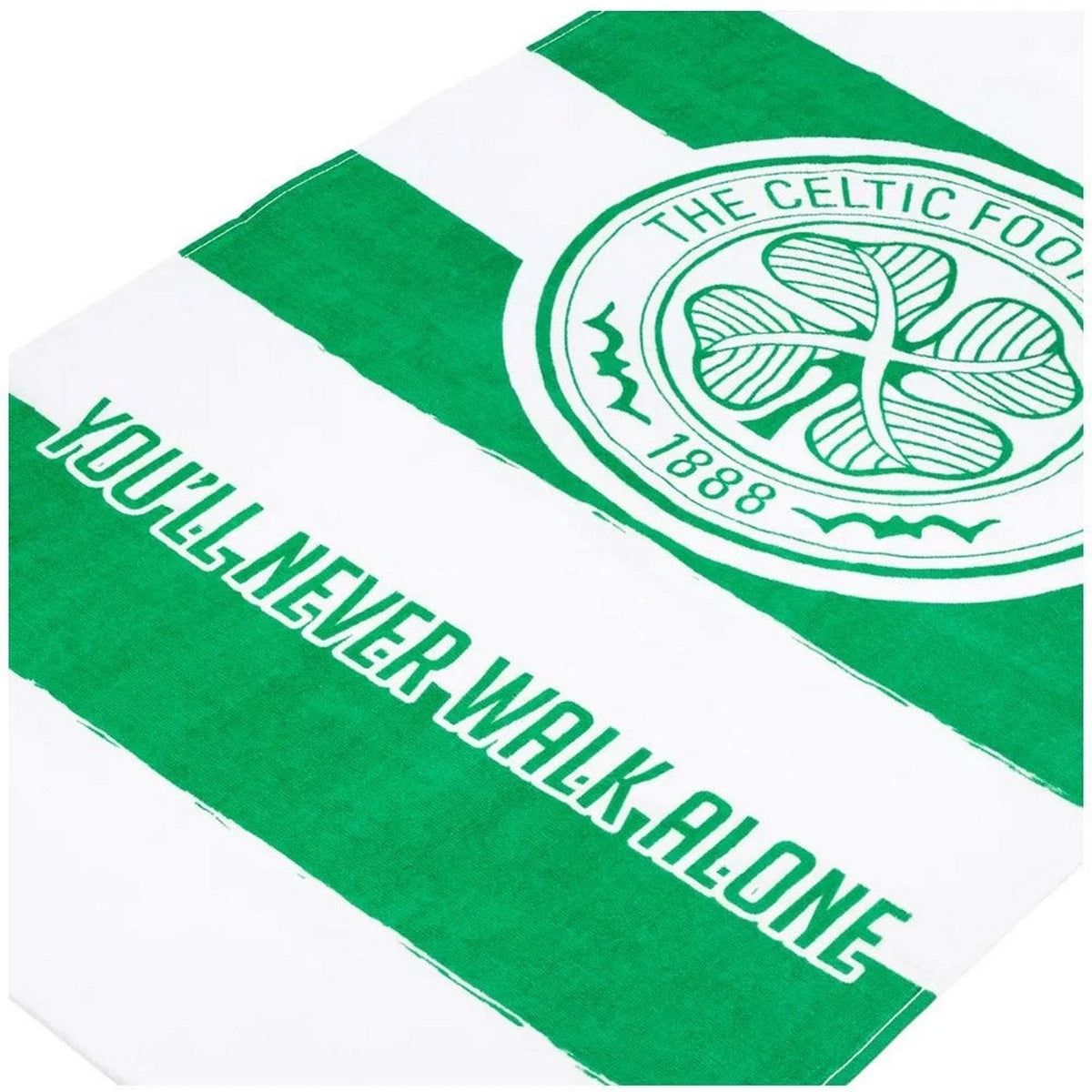 Green-White - Back - Celtic FC You´ll Never Walk Alone Towel