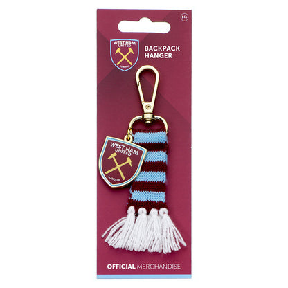 Sky Blue-Scarlet - Side - West Ham United FC Bar Scarf Bag Charm