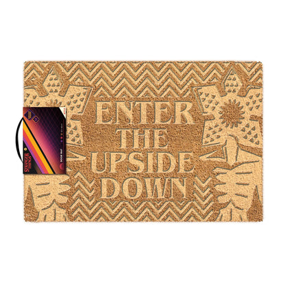 Natural - Back - Stranger Things Enter The Upside Down Embossed Door Mat
