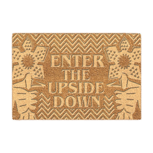 Natural - Front - Stranger Things Enter The Upside Down Embossed Door Mat