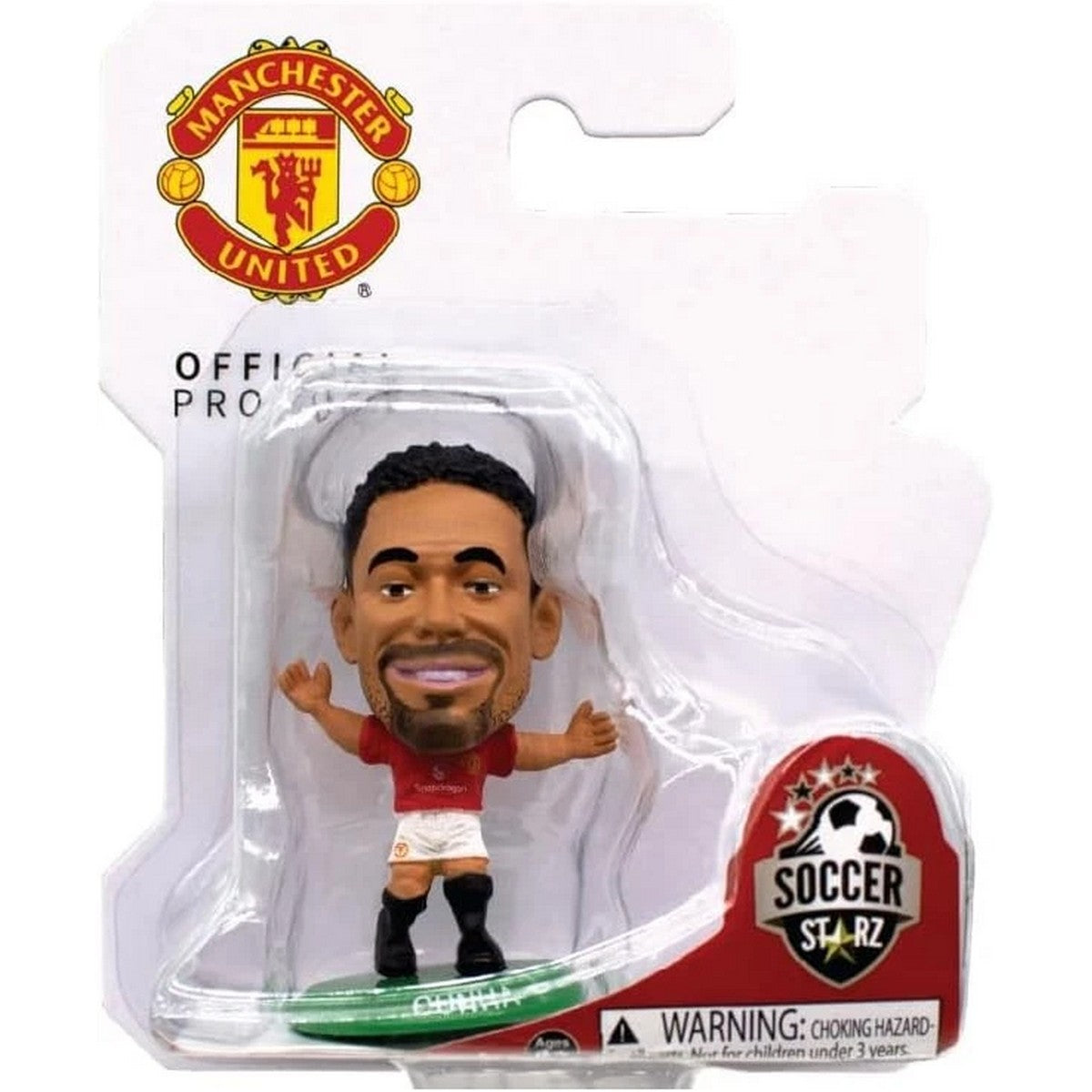 Red - Back - Manchester United FC Matheus Cunha SoccerStarz Football Figurine