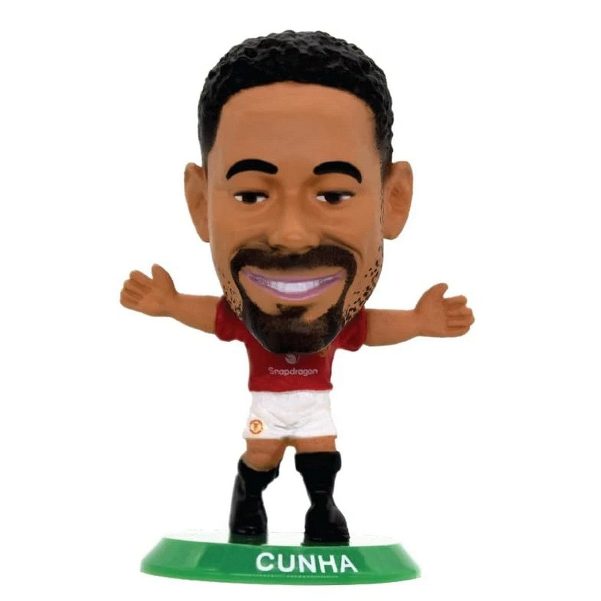 Red - Front - Manchester United FC Matheus Cunha SoccerStarz Football Figurine