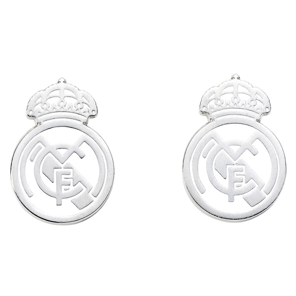 Silver - Front - Real Madrid CF Silver Painted Cufflinks