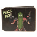 Black - Side - Rick And Morty Pickle Rick Card Holder