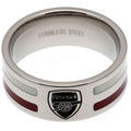Silver-Red-White - Front - Arsenal FC Colour Stripe Ring