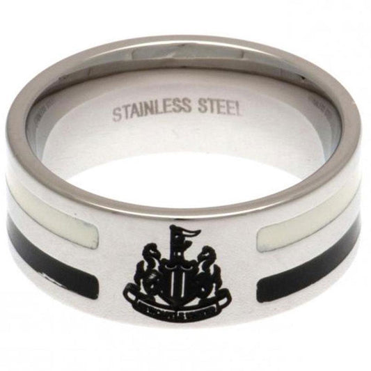 Silver-Black-White - Front - Newcastle United FC Colour Stripe Ring