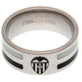 Silver-Black-White - Front - Valencia CF Colour Stripe Ring