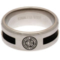 Silver - Front - Leicester City FC Black Inlay Ring