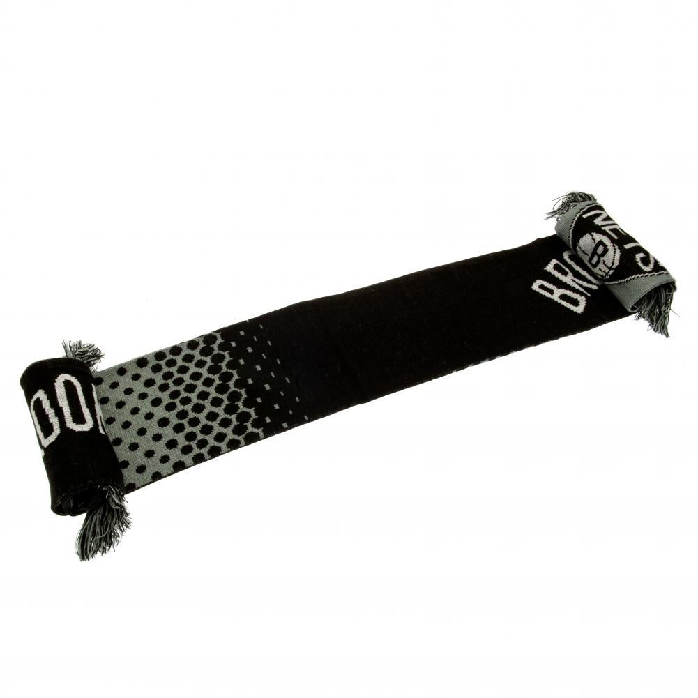 Black-Grey-White - Front - Brooklyn Nets Fade Design Scarf