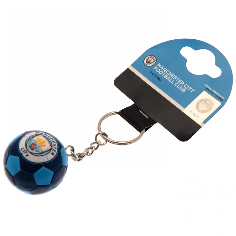 Blue - Side - Manchester City FC Football Keyring