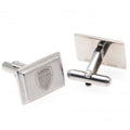 Silver - Front - Arsenal FC Stainless Steel Cufflinks