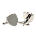 Silver - Front - Arsenal FC Stainless Steel Crest Cufflinks