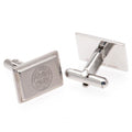 Silver - Front - Celtic FC Stainless Steel Cufflinks
