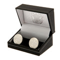 Silver - Back - Leicester City FC Silver Plated Crest Cufflinks