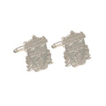 Silver - Front - Liverpool FC Silver Plated Crest Cufflinks