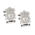 Silver - Back - Liverpool FC Stainless Steel Crest Cufflinks