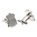 Silver - Front - Liverpool FC Stainless Steel Crest Cufflinks