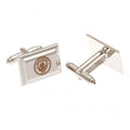 Silver - Front - Manchester City FC Silver Plated Cufflinks
