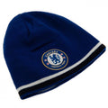 Navy-Royal Blue - Lifestyle - Chelsea FC Official Adults Unisex Reversible Knitted Hat