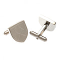 Silver - Front - West Ham United FC Stainless Steel Crest Cufflinks