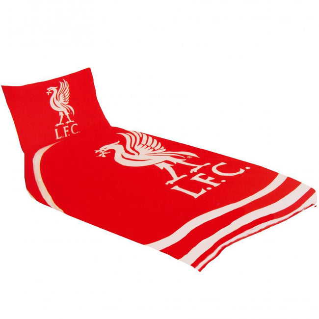 Red - Front - Liverpool FC Pulse Single Duvet Set