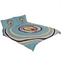 Sky Blue - Front - Manchester City FC Pulse Double Duvet Set