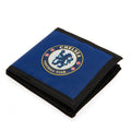 Blue-Black - Front - Chelsea FC Canvas Touch Fastening Wallet