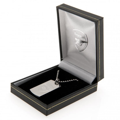 Metal - Side - Arsenal FC Engraved Dog Tag And Chain