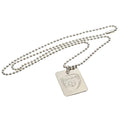 Silver - Front - Arsenal FC Silver Plated Dog Tag And Chain